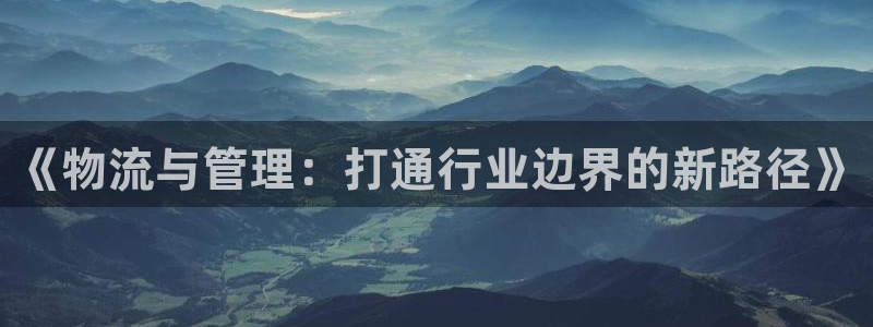 多多28选28ng官网：《物流与管理