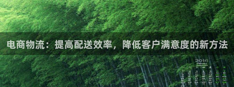 多多28正规吗?：电商物流：提高配送